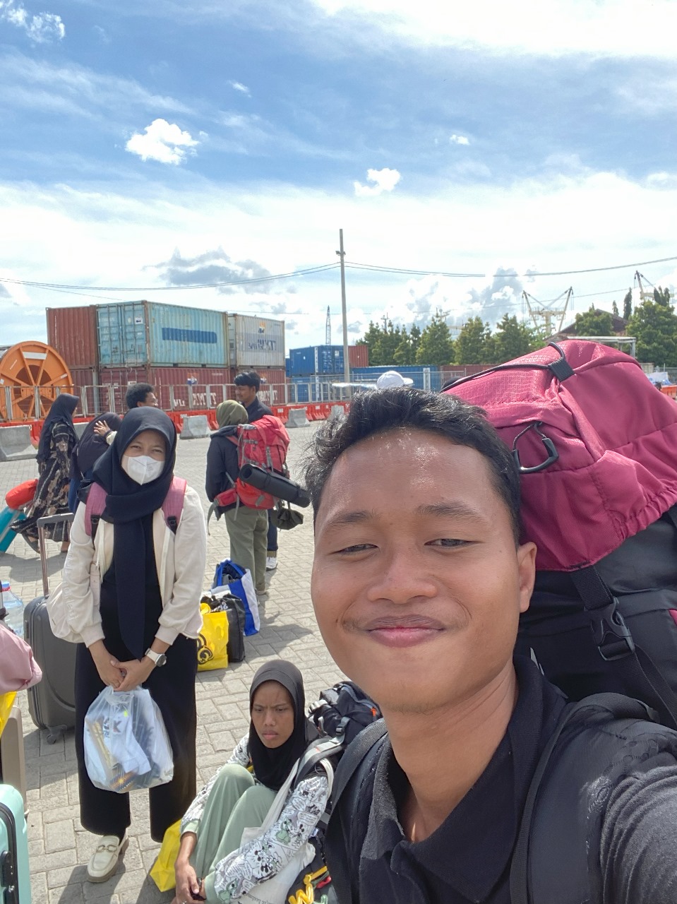 Naufal di Pelabuhan Lembar Lombok